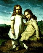 Theodore   Gericault les enfants dedreux France oil painting reproduction